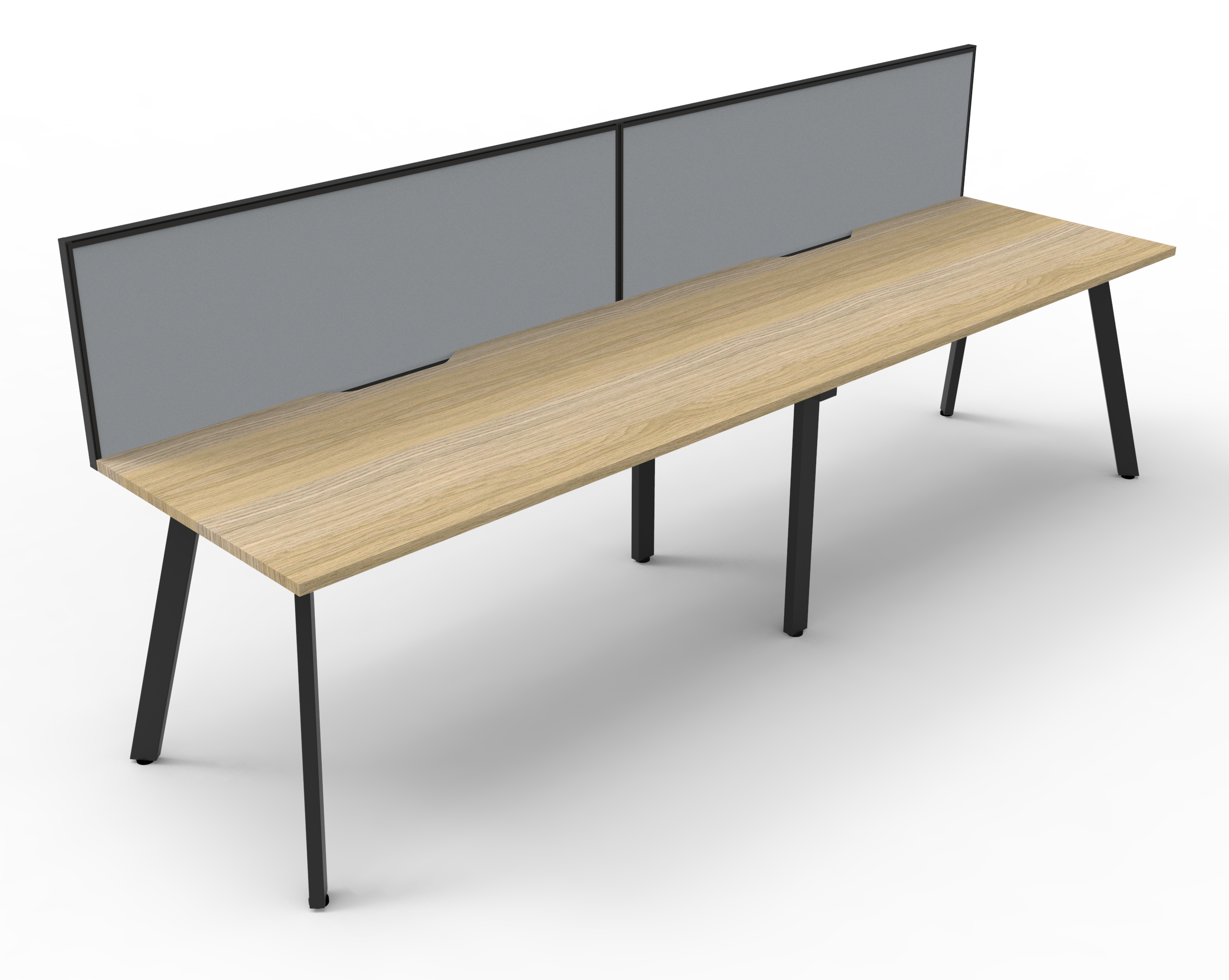 Eternity 2 Person Single Sided Workstation - With Screen